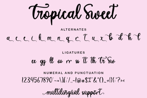 Tropical Sweet Font Poster 10