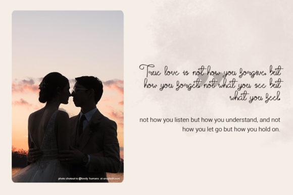 True Love Font Poster 4