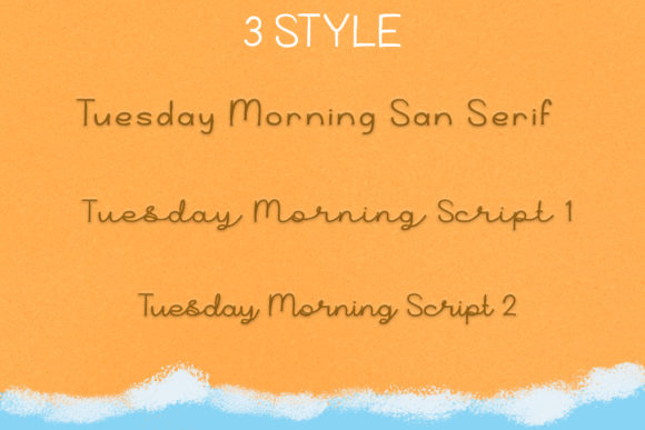 Tuesday Morning Font Poster 2