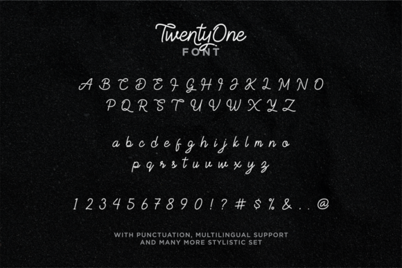 TwentyOne Font Poster 7