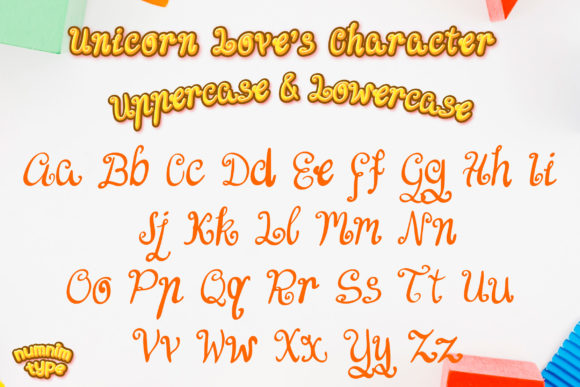 Unicorn Love Font Poster 2