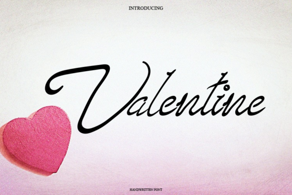 Valentine Font Poster 1