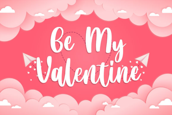 Valentine Blooms Font Poster 5