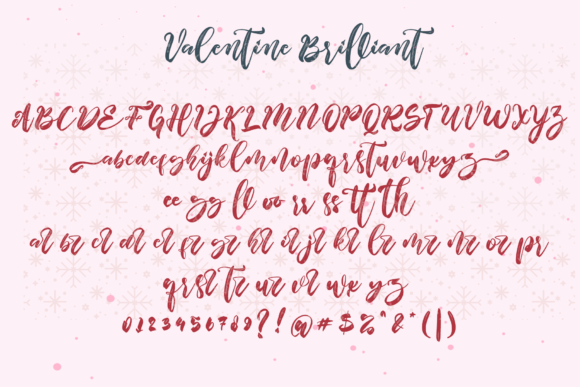 Valentine Brilliant Font Poster 5