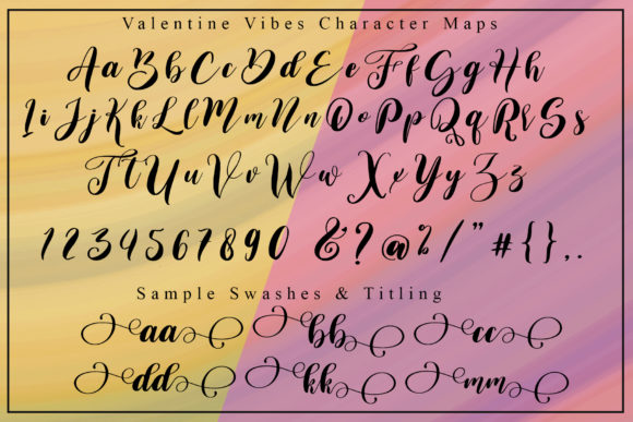 Valentine Sweet Font Poster 2