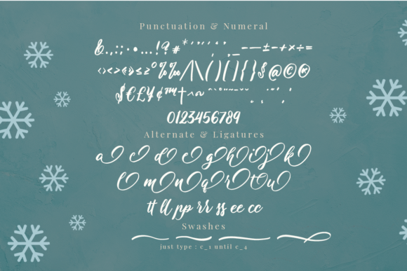 Valley of Winter Font Poster 8