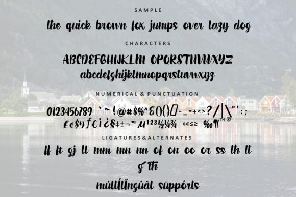 Villager Beauty Font Poster 6