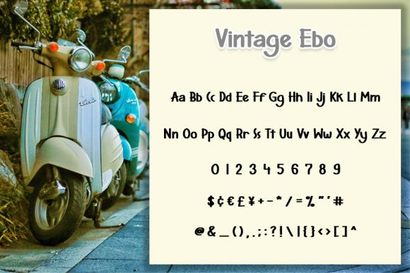 Vintage Ebo Font Poster 4