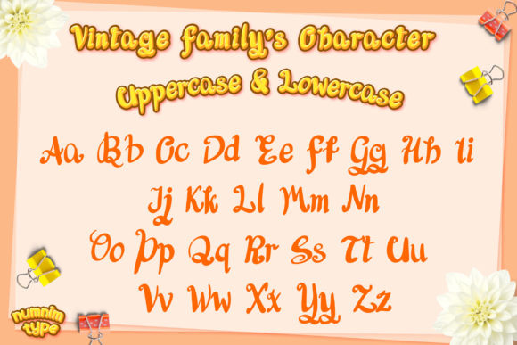 Vintage Family Font Poster 2