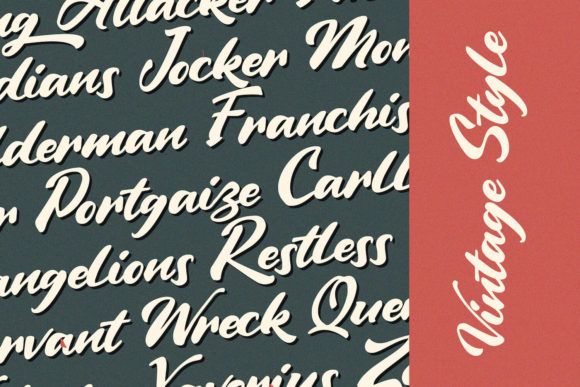 Vintage Style Font Poster 3