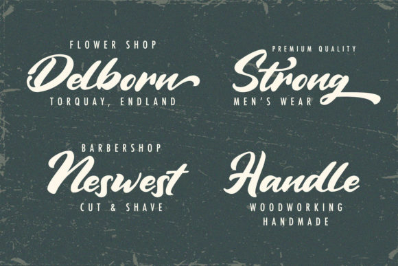 Vintage Style Font Poster 4