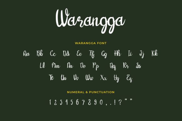 Warangga Font Poster 3