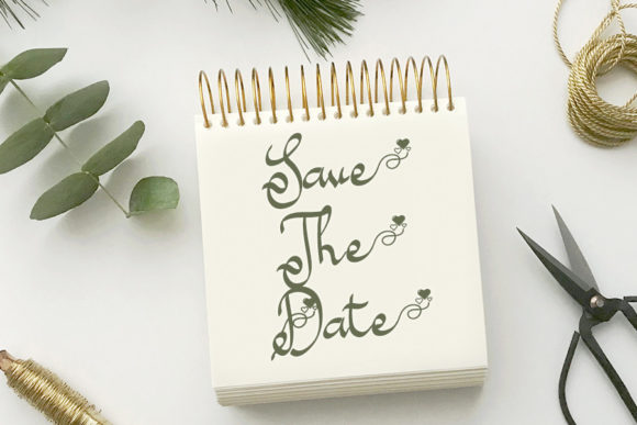 Wedding Date Font Poster 5