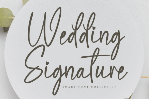 Wedding Signature Font Poster 1