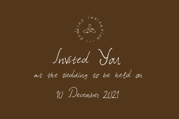 Wedding Song Font Poster 2