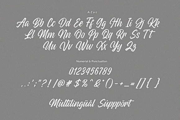 Wildline Font Poster 9