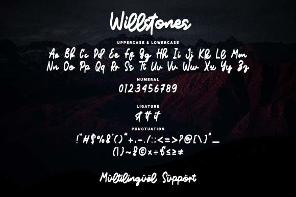 Willstones Font Poster 4
