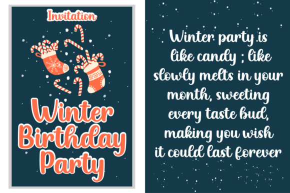 Winter Candy Font Poster 2