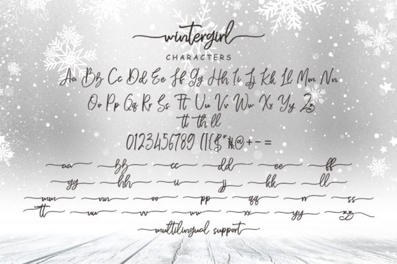 Winter Girl Font Poster 7