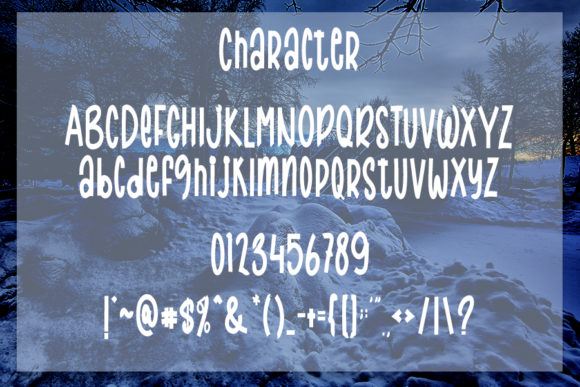 Winter Melody Font Poster 4