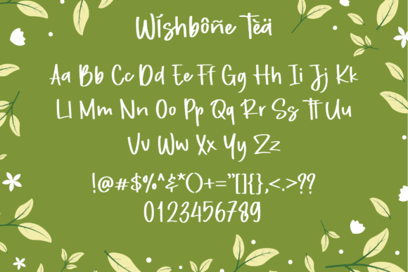 Wishbone Tea Font Poster 9