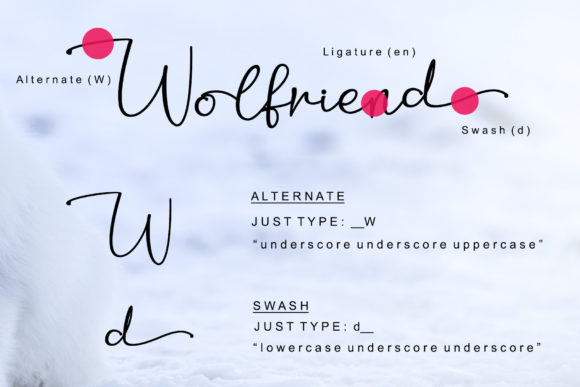 Wolfriend Font Poster 7