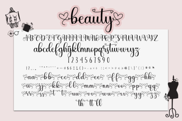 Woman Beauty Font Poster 6