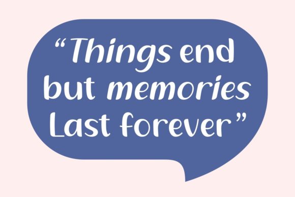 Wonderful Memories Font Poster 3