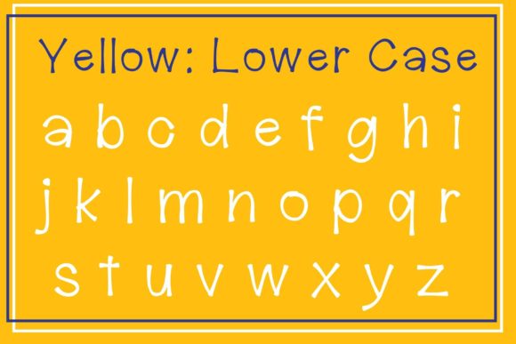 Yellow Font Poster 3