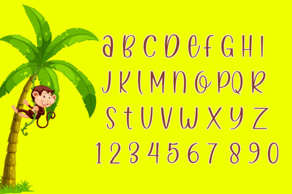 Yellow Monkey Font Poster 5