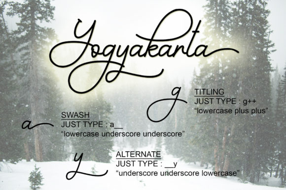 Yogyakarta Font Poster 8