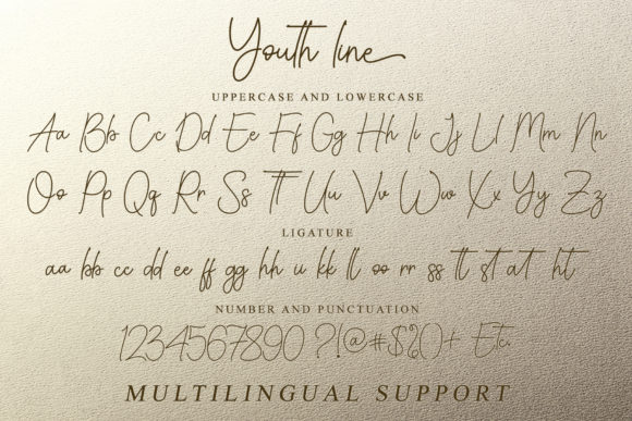 Youth Line Font Poster 6