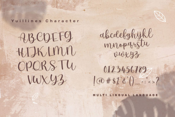 Yuilines Font Poster 5