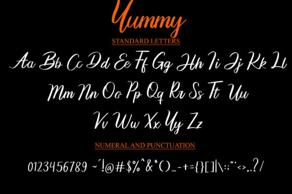 Yummy Font Poster 4