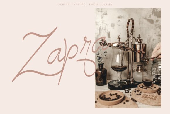 Zhafir Script Font Poster 3