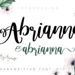 Abrianna Font Poster 1