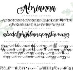 Abrianna Font Poster 5