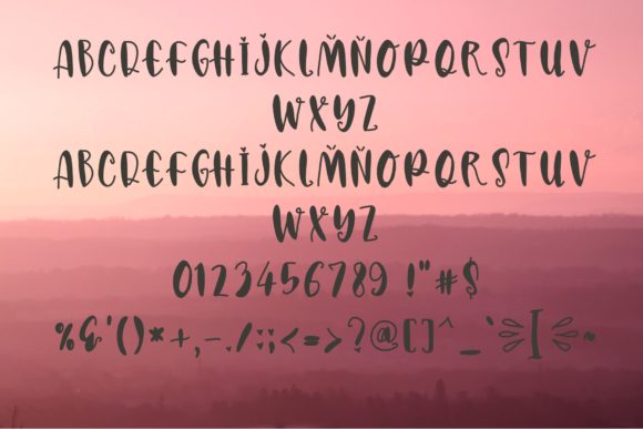 Abrianna Sweetie Font Poster 5