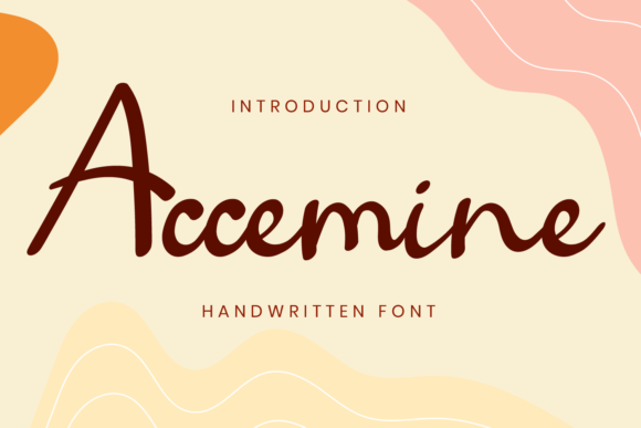 Accemine Font Poster 1