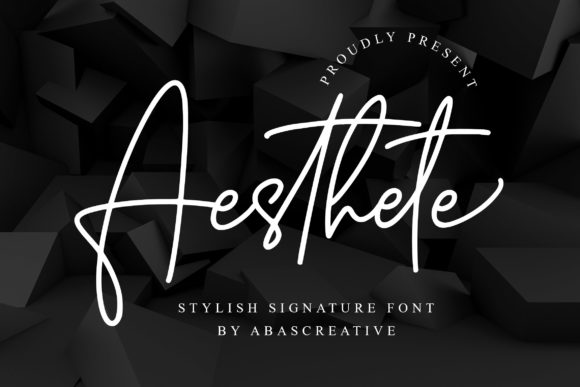 Aesthete Font Poster 1