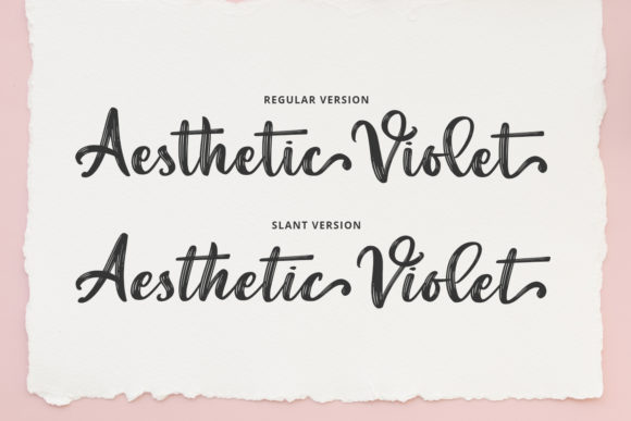 Aesthetic Violet Font Poster 8