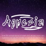 Agnezia Font Poster 1