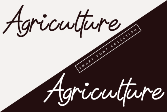 Agriculture Font Poster 2