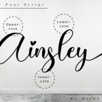 Ainsley Font Poster 10