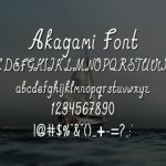 Akagami Font Poster 5