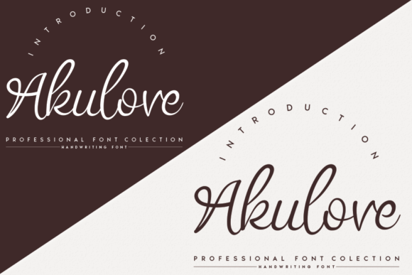 Akulove Font Poster 2