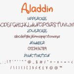 Aladdin Font Poster 3