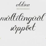 Aldira Font Poster 8