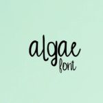 Algae Font Poster 1