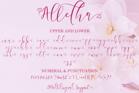 Alletha Font Poster 8